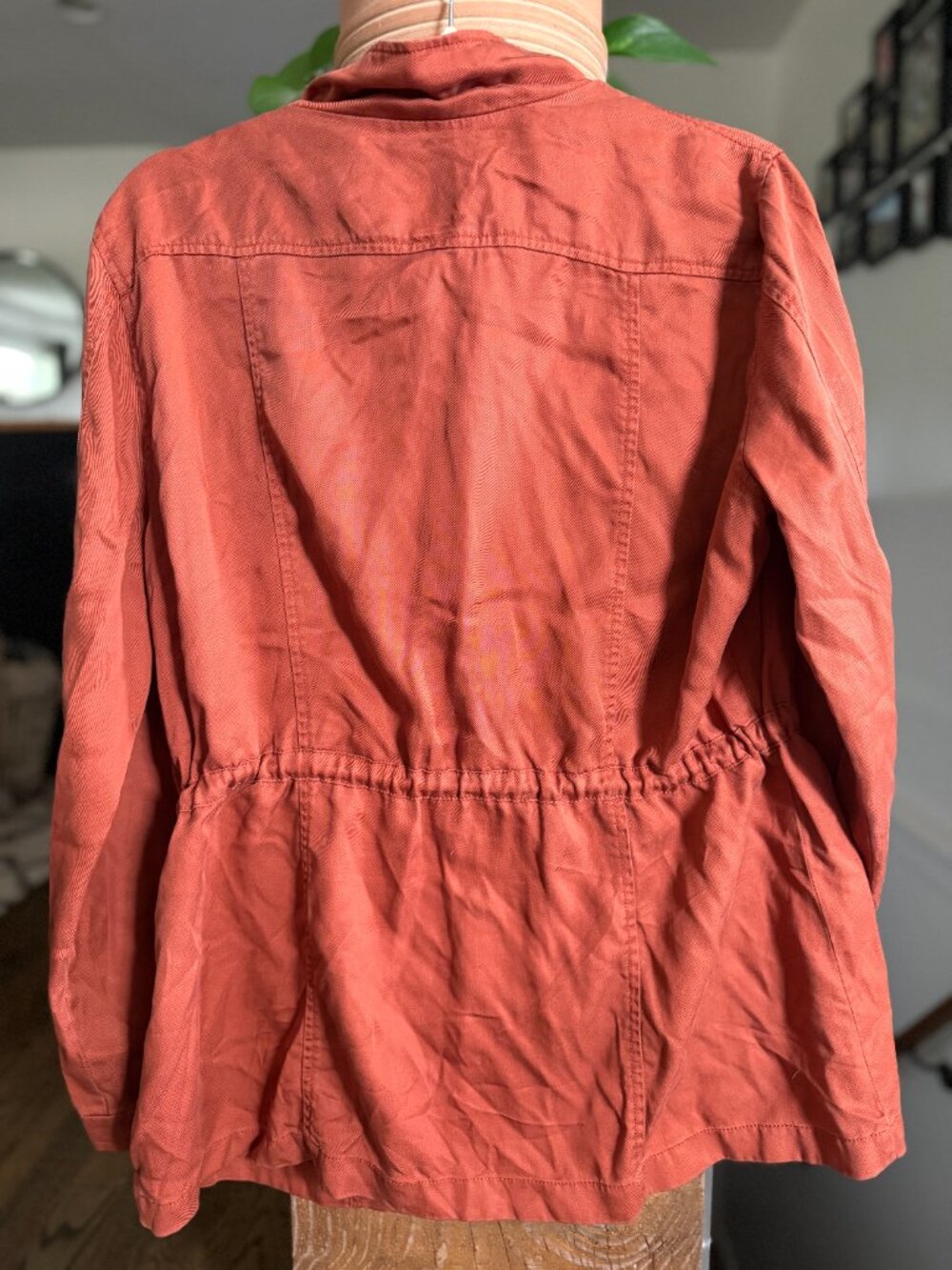 Rust Colored Lightweight Utility Jacket - Size L - Picture 4 of 4
